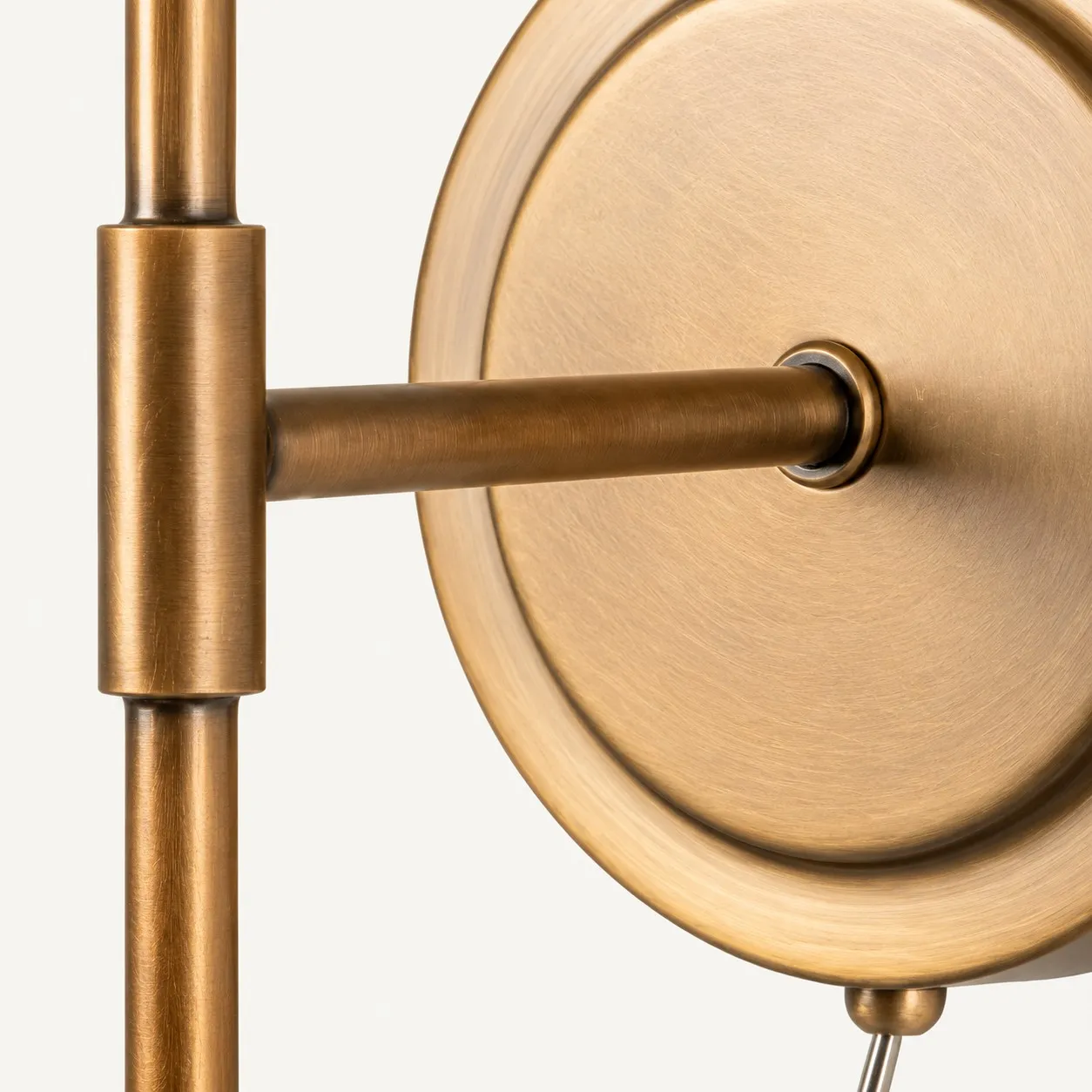 Copper arm and round backplate