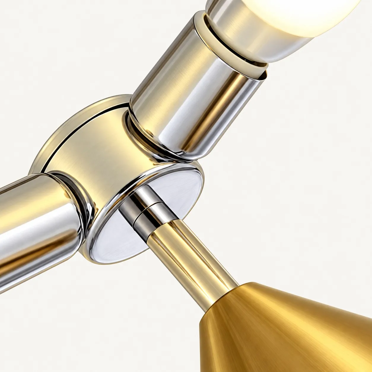 Metal joint with a bulb