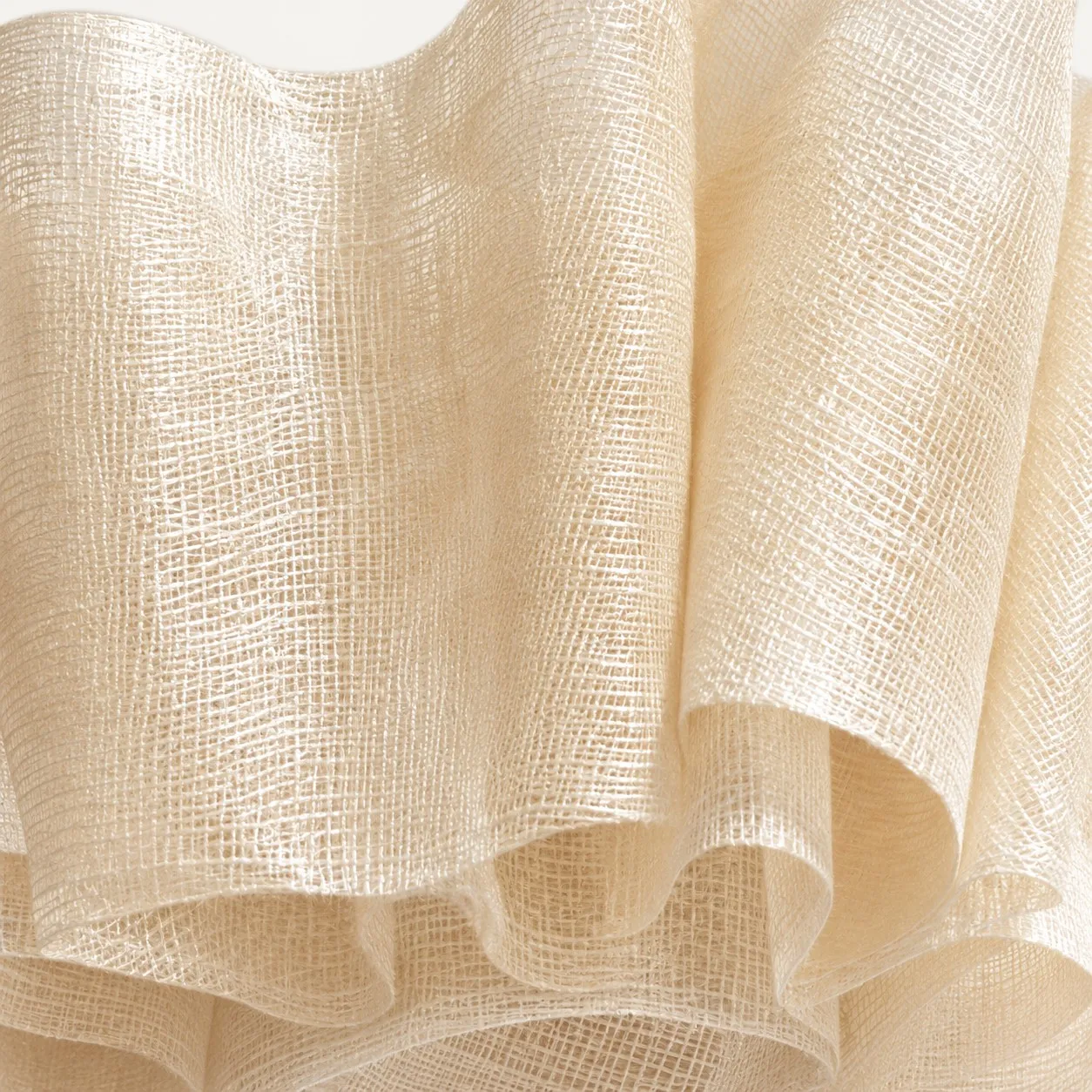 Close view of the linen weave