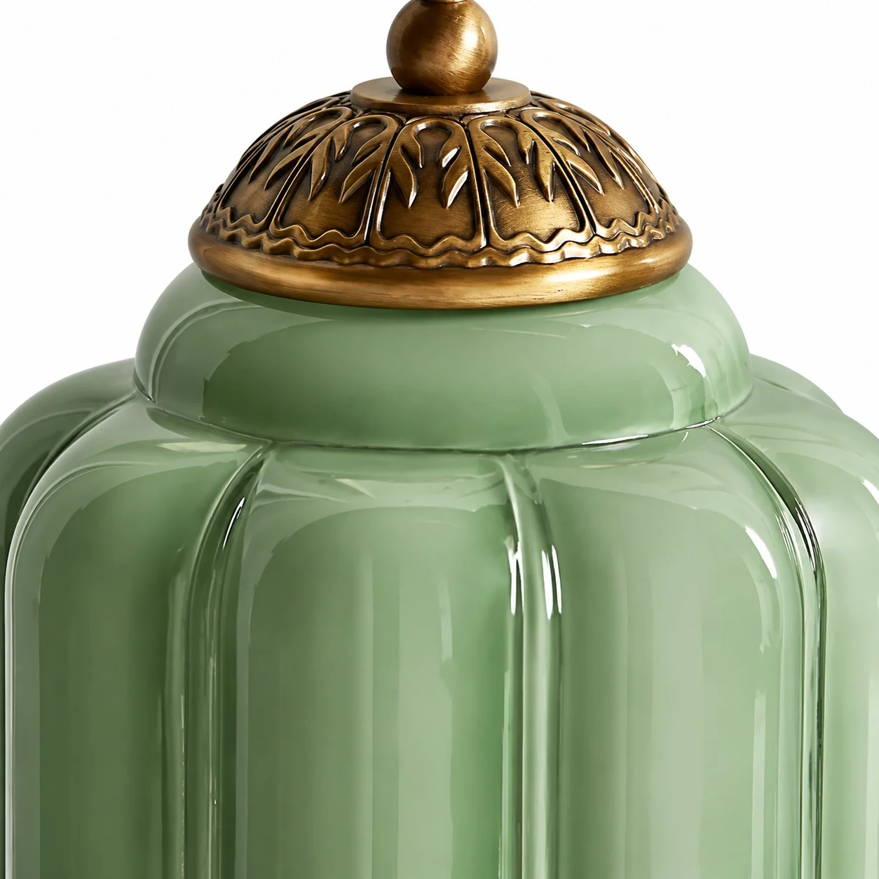 Eloise French Retro Cream Glass Textured Table Lamp — image 18