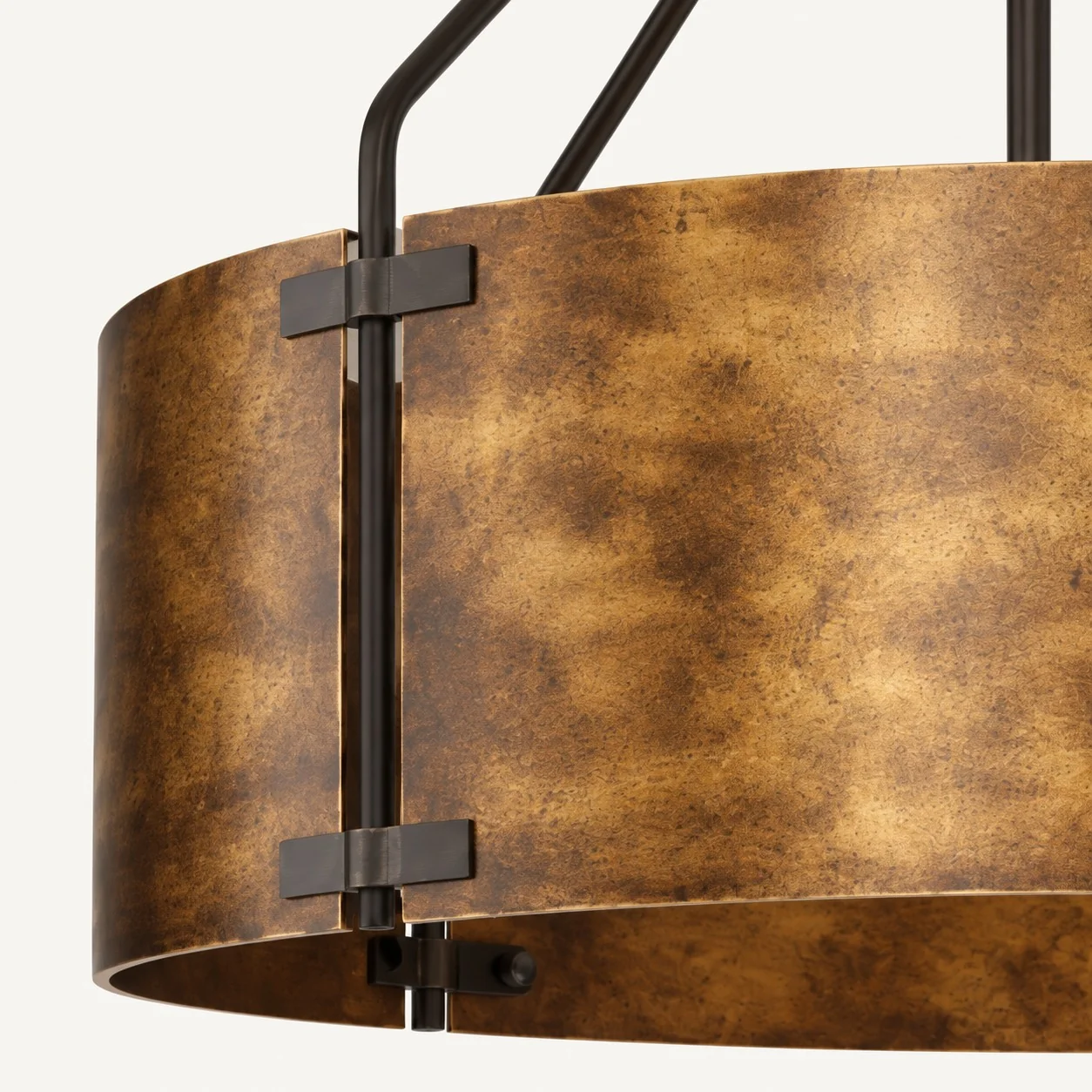 Ferrona Vintage Industrial Distressed Drum Pendant Light — image 5