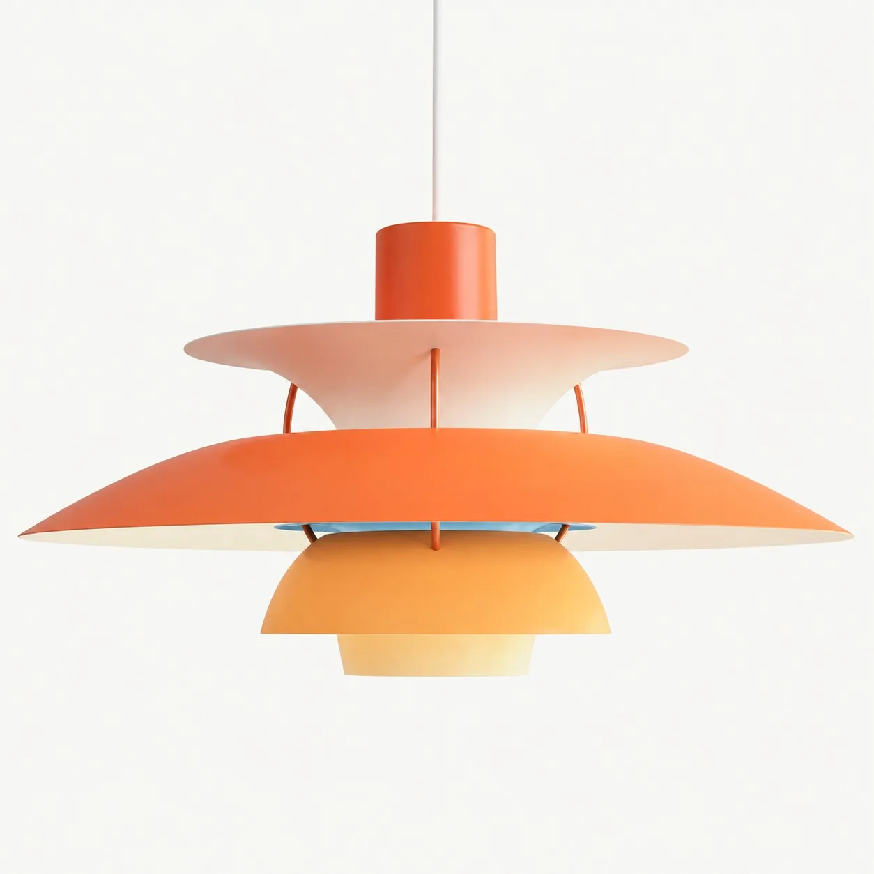 Orbira Modern Scandinavian Disc Pendant Light — Multi-Color Aluminum — image 5