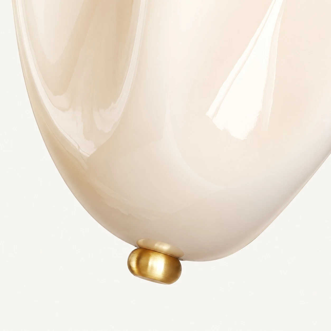 Velora Shell Wall Light — Hand-Blown Glass & Ceramic Sconce — image 24