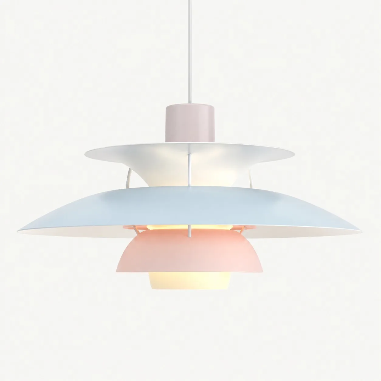 Orbira Modern Scandinavian Disc Pendant Light — Multi-Color Aluminum — image 12
