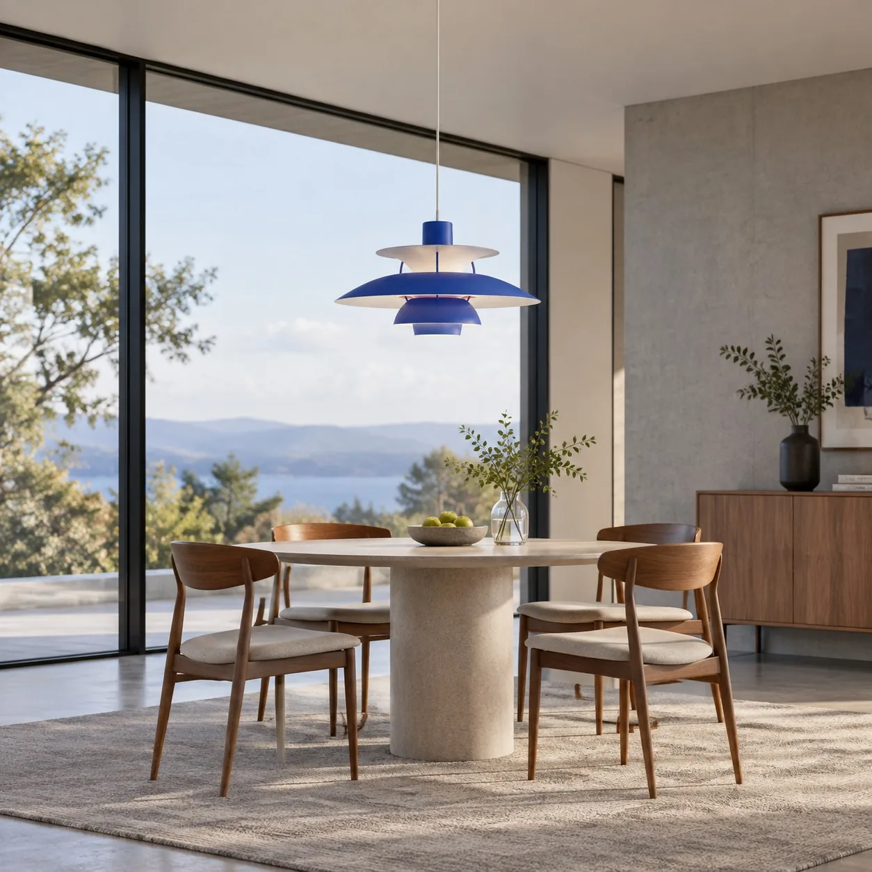 Orbira Modern Scandinavian Disc Pendant Light — Multi-Color Aluminum — image 25