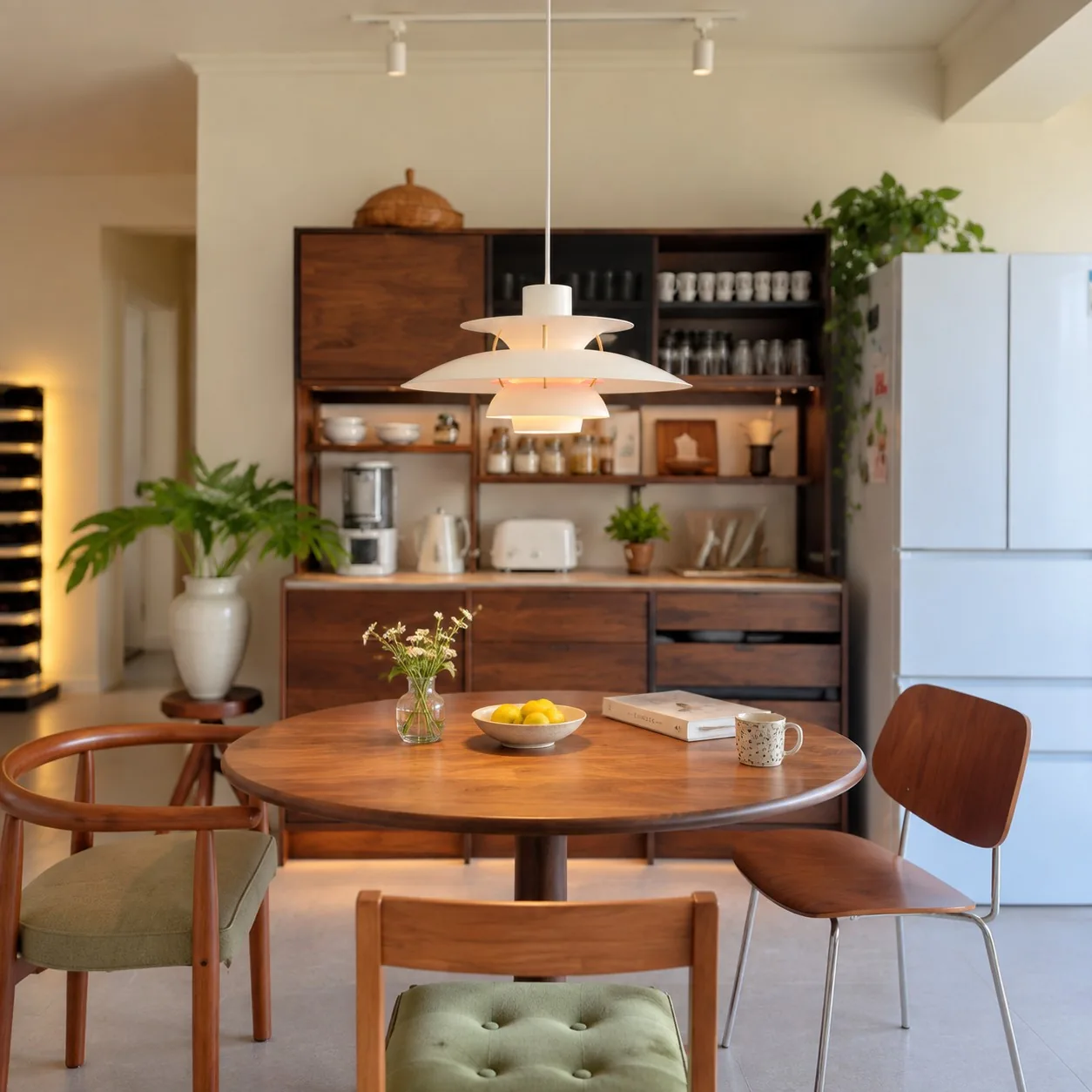 Orbira Modern Scandinavian Disc Pendant Light — Multi-Color Aluminum — image 19