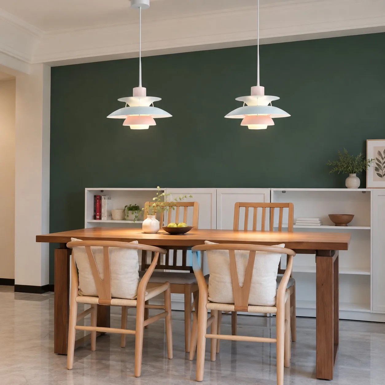 Orbira Modern Scandinavian Disc Pendant Light — Multi-Color Aluminum — image 27