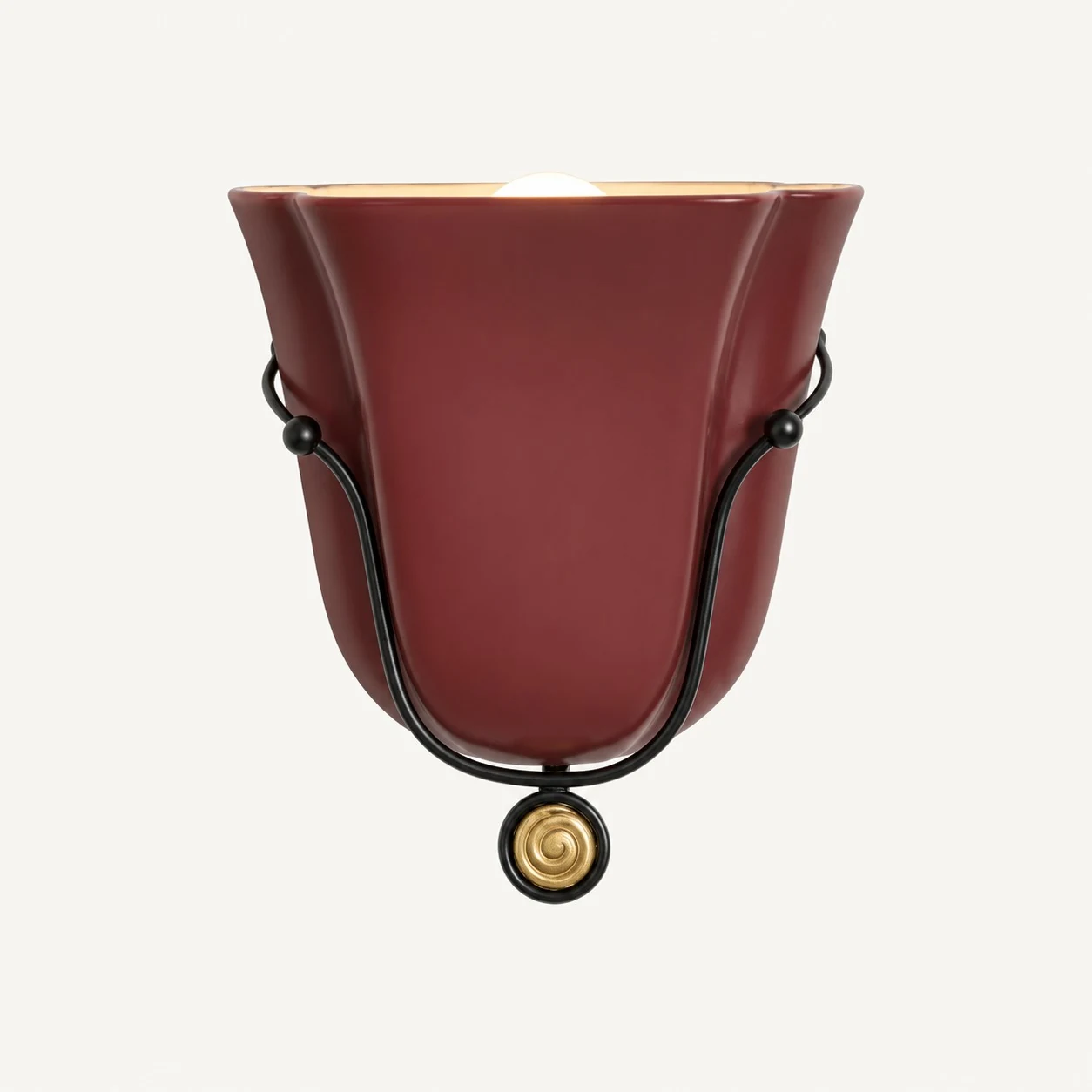 Velora Shell Wall Light — Hand-Blown Glass & Ceramic Sconce — image 19