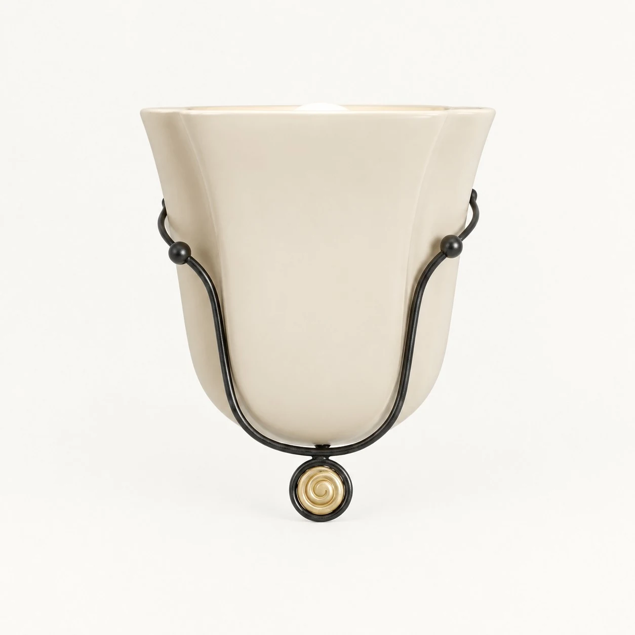 Velora Shell Wall Light — Hand-Blown Glass & Ceramic Sconce — image 16