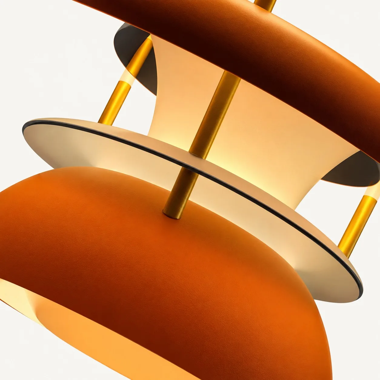 Orbira Modern Scandinavian Disc Pendant Light — Multi-Color Aluminum — image 33