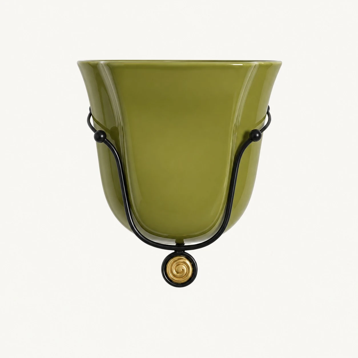 Velora Shell Wall Light — Hand-Blown Glass & Ceramic Sconce — image 17