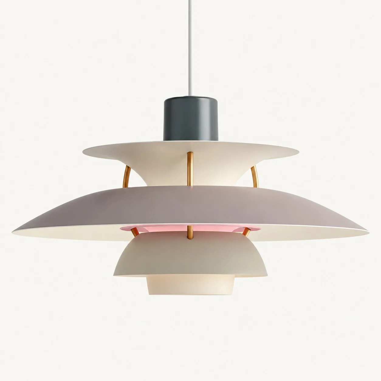 Orbira Modern Scandinavian Disc Pendant Light — Multi-Color Aluminum — image 9