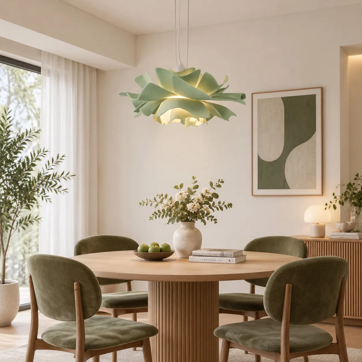 Lotiva Nordic Acrylic Lotus Flower Pendant Light — image 7