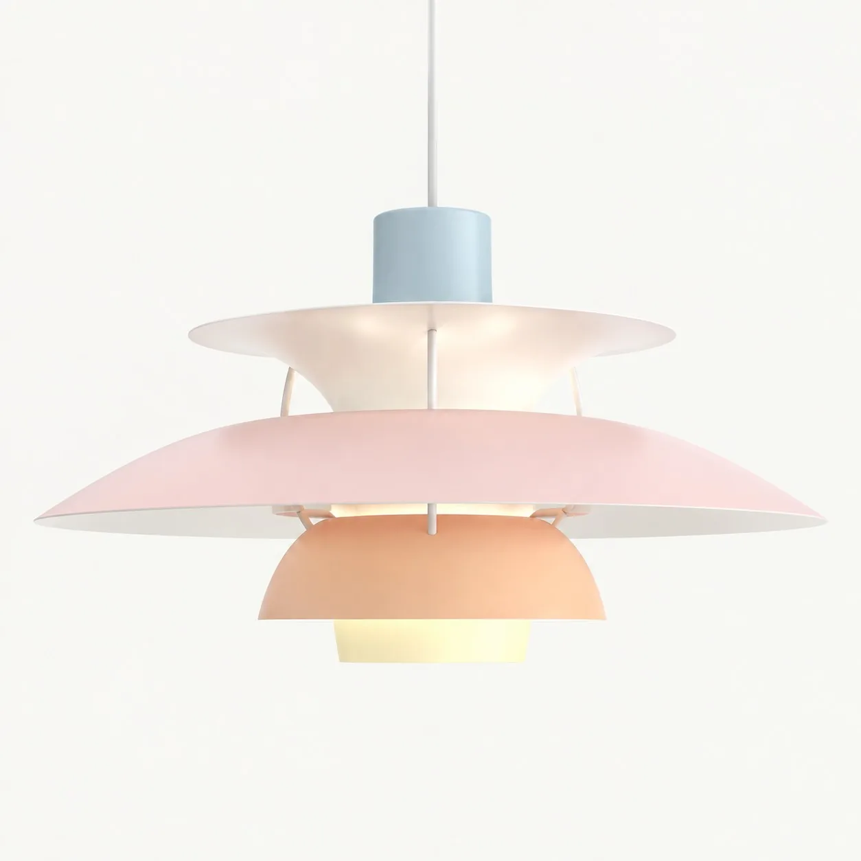 Orbira Modern Scandinavian Disc Pendant Light — Multi-Color Aluminum — image 13