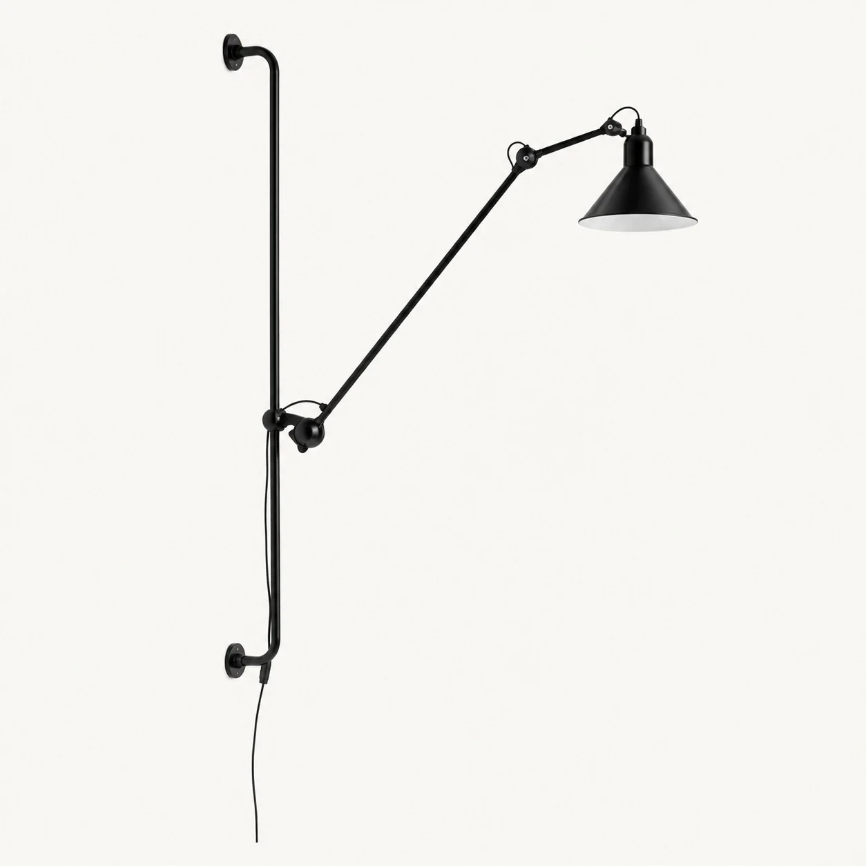 Articula Foldable Swing Arm Wall Light — Rotatable Shade Sconce — image 6