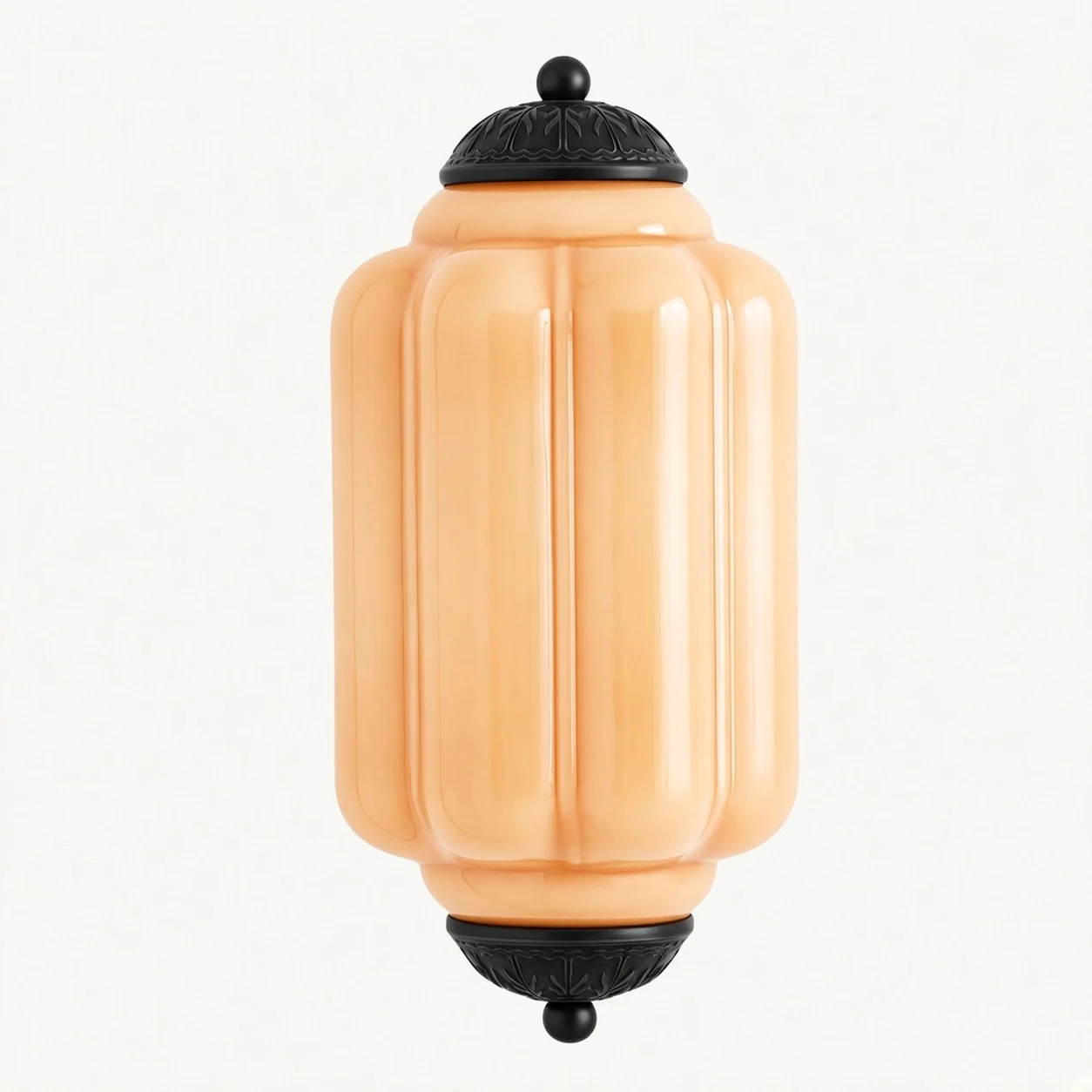 Eloise Vintage Milk Glass Wall Sconce — Regular Orange/Black