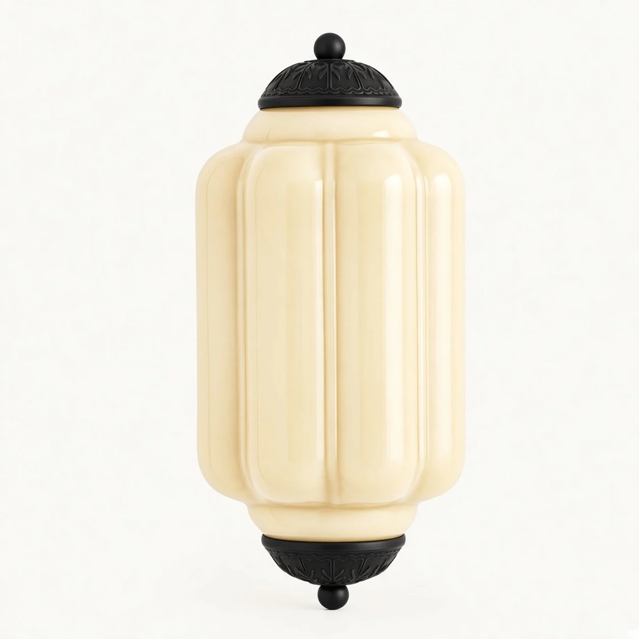 Eloise Vintage Milk Glass Wall Sconce — Regular Yellow/Black