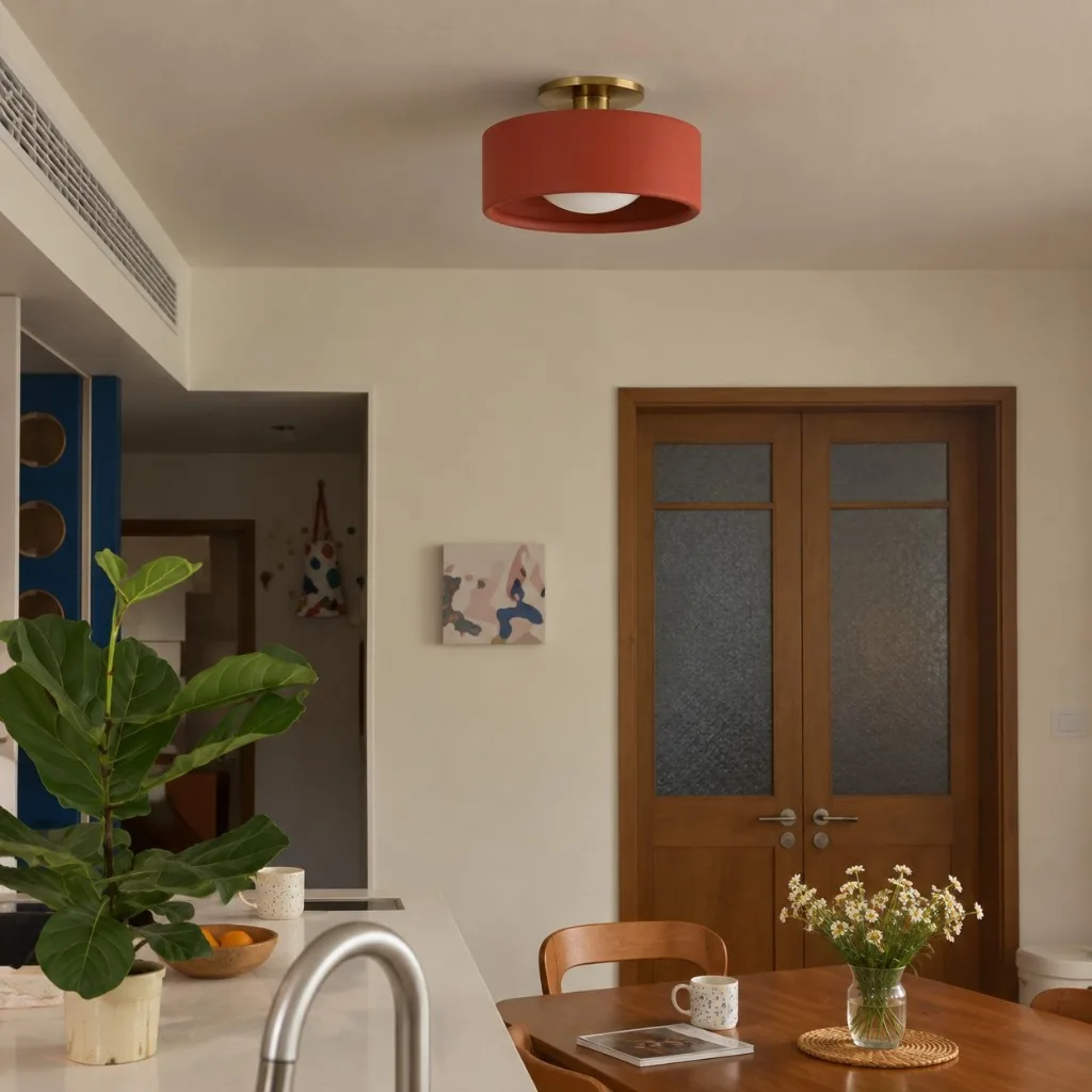 Porcena Porcelain Flush Mount Ceiling Light — image 3