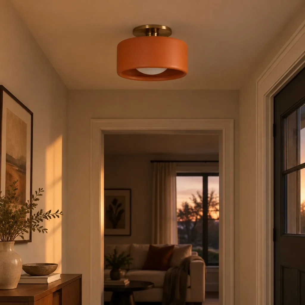 Porcena Porcelain Flush Mount Ceiling Light — image 2