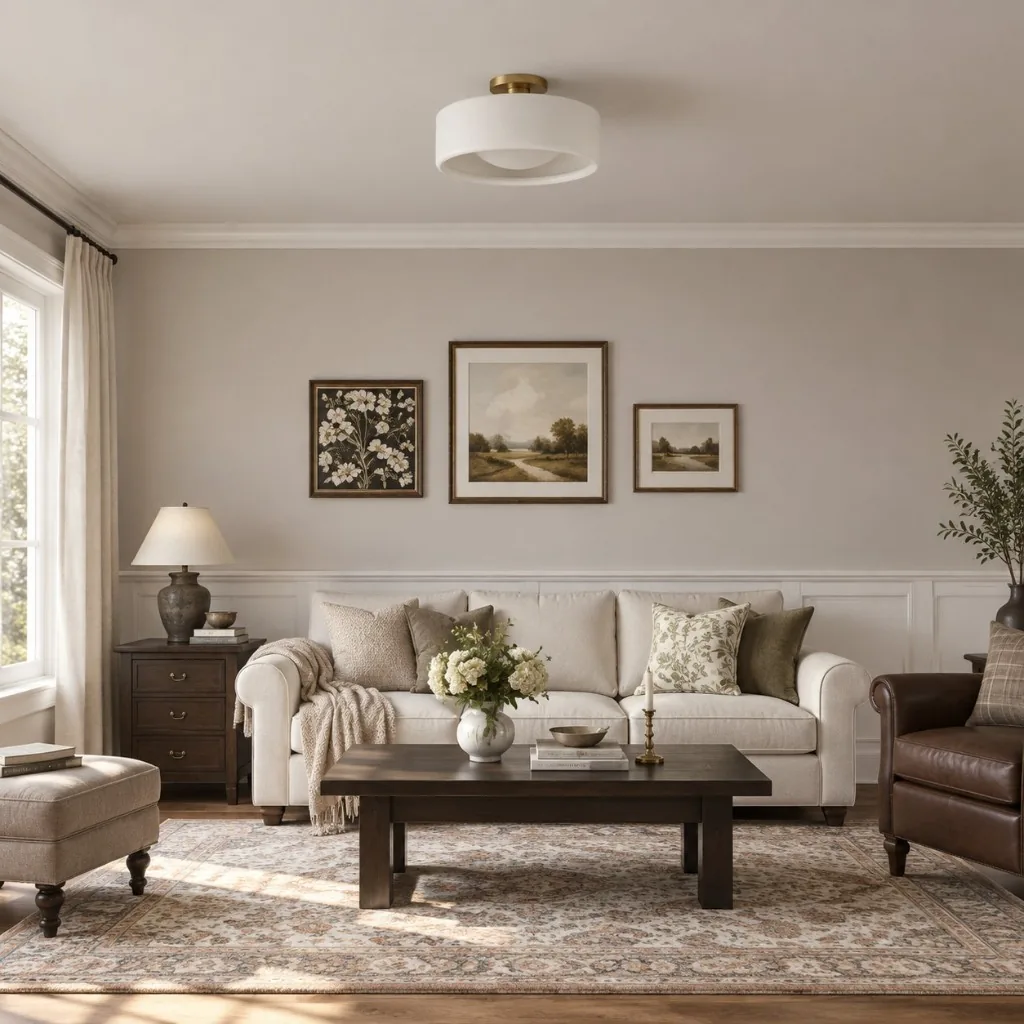 Porcena Porcelain Flush Mount Ceiling Light — image 5