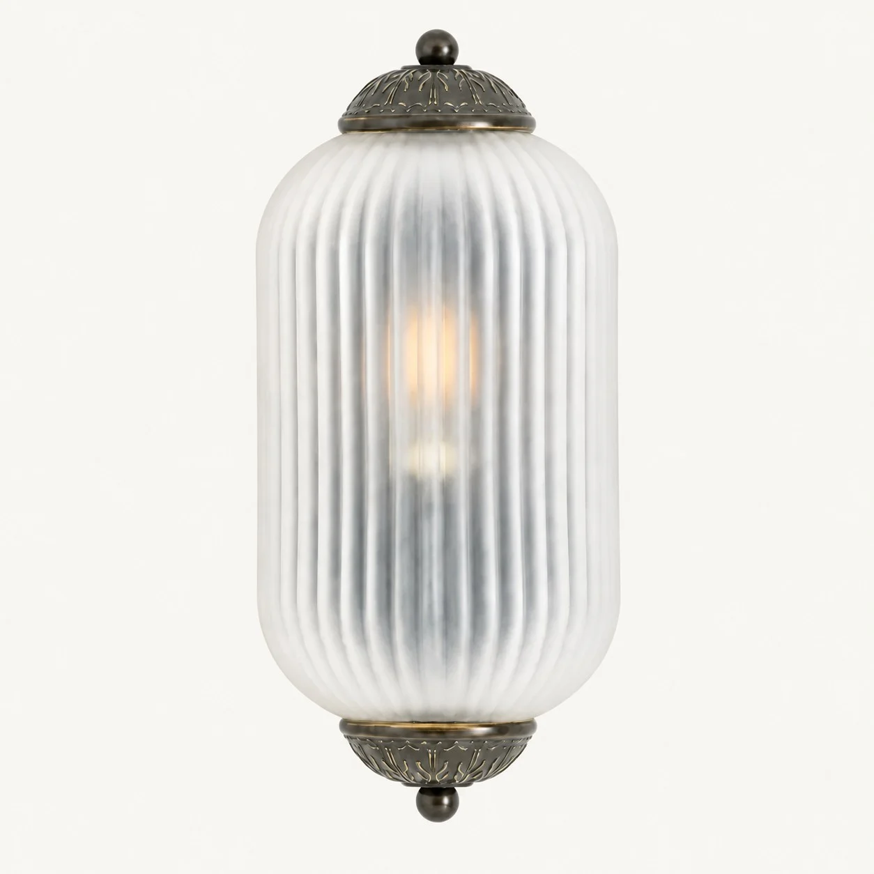 Eloise Vintage Milk Glass Wall Sconce — Regular Frosted Glass/Black