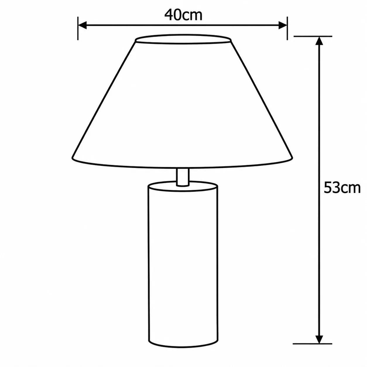 Cone Brass dimensions: 40 cm wide and 53 cm high